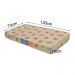 Kit Quarto Infantil Biscoito Berço Colchão Cômoda Roupeiro Branco Acetinado/Nature