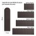 Modulo Para Cabeceira Chade Auto Adesiva Estofada 60cm x 15cm Marrom