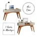Penteadeira Escrivaninha Star com 3 Portas Com Espelho Matte/Off White