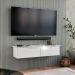 Rack Aparador Suspenso Flow com 2 Portas Basculante Branco