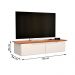 Rack Aparador Suspenso Flow com 2 Portas Basculante Off White/Freijo