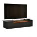 Rack Aparador Suspenso Flow com 2 Portas Basculante Preto