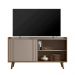 Rack Bancada New Austin Retrô para TV até 50” Polegadas Grigio Fosco/Cinamomo