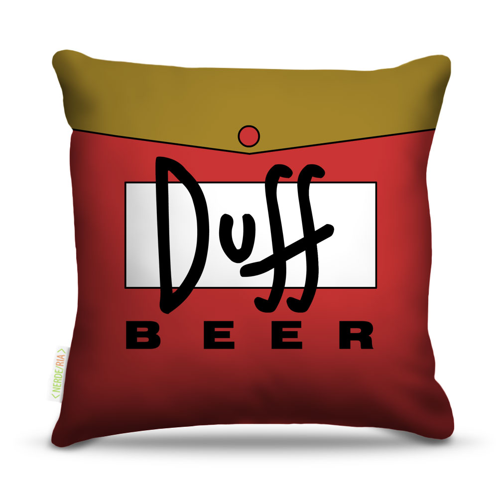 Almofada 45 x 45cm  Nerderia e Lojaria bebidas duff beer colorido