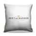 Almofada 45 x 45cm  Nerderia e Lojaria bebidas moet chandon branco colorido