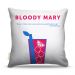Almofada 45 x 45cm  Nerderia e Lojaria bebidas vetor bloody mary colorido