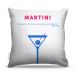 Almofada 45 x 45cm  Nerderia e Lojaria bebidas vetor martini colorido