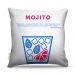 Almofada 45 x 45cm  Nerderia e Lojaria bebidas vetor mojito colorido