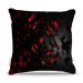 Almofada 45 x 45cm  Nerderia e Lojaria bloco preto vermelho colorido