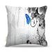 Almofada 45 x 45cm  Nerderia e Lojaria buttlerfly azul colorido