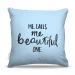 Almofada 45 x 45cm  Nerderia e Lojaria call me beautiful colorido