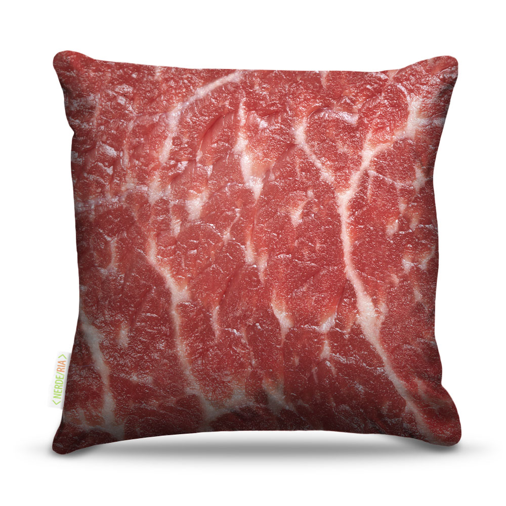 Almofada 45 x 45cm  Nerderia e Lojaria carne colorido