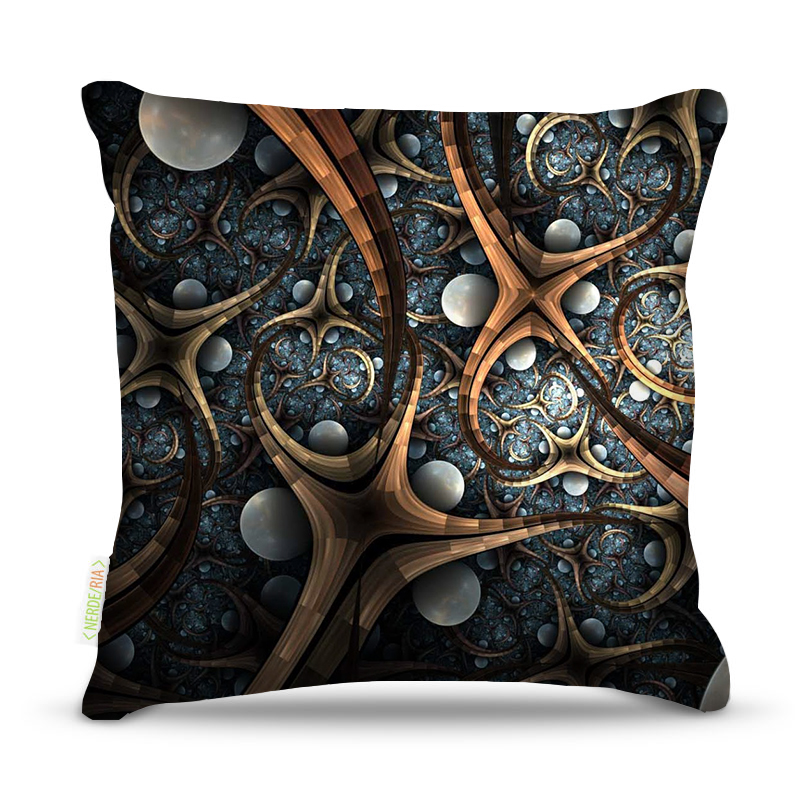 Almofada 45 x 45cm  Nerderia e Lojaria estrelas colorido
