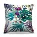 Almofada 45 x 45cm  Nerderia e Lojaria flores tropicais colorido