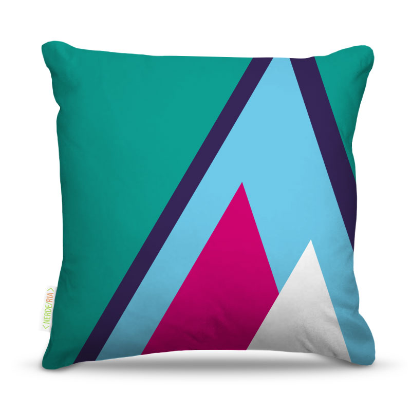 Almofada 45 x 45cm  Nerderia e Lojaria geometrica 17 colorido