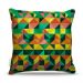 Almofada 45 x 45cm  Nerderia e Lojaria geometrica09 verde colorido
