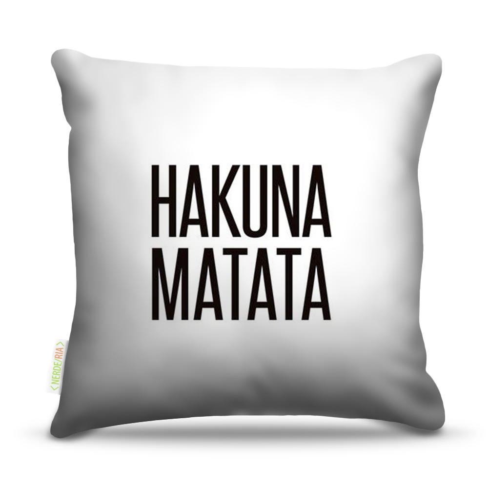 Almofada 45 x 45cm  Nerderia e Lojaria hakuna matata colorido