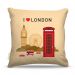 Almofada 45 x 45cm  Nerderia e Lojaria i love london colorido