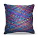 Almofada 45 x 45cm  Nerderia e Lojaria linhas vermelho azul colorido