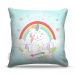 Almofada 45 x 45cm  Nerderia e Lojaria love unicorns colorido