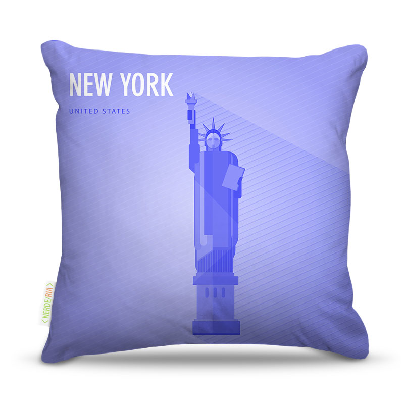 Almofada 45 x 45cm  Nerderia e Lojaria ny vetor02 colorido