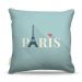 Almofada 45 x 45cm  Nerderia e Lojaria paris flat icon colorido