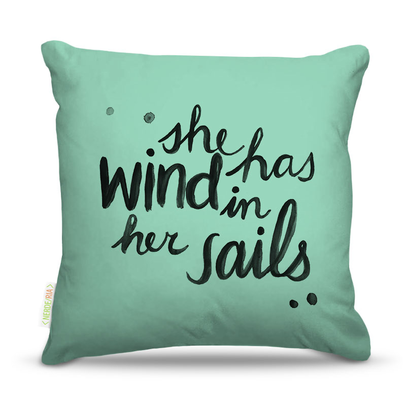Almofada 45 x 45cm  Nerderia e Lojaria sails colorido