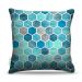 Almofada 45 x 45cm  Nerderia e Lojaria textura azul geometrico colorido
