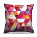 Almofada 45 x 45cm  Nerderia e Lojaria triangles rosa colorido
