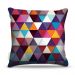 Almofada 45 x 45cm  Nerderia e Lojaria triangles roxo colorido