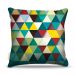 Almofada 45 x 45cm  Nerderia e Lojaria triangles verde colorido