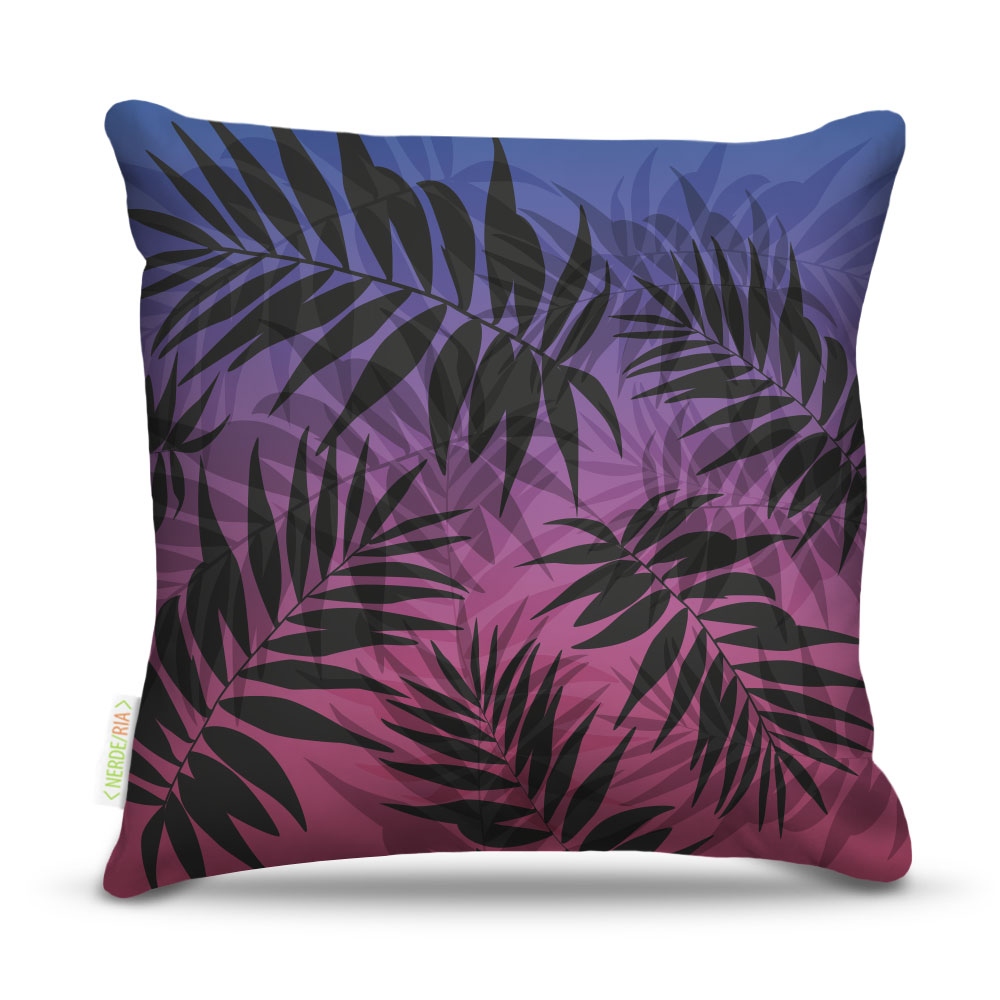 Almofada 45 x 45cm  Nerderia e Lojaria tropical rosa colorido