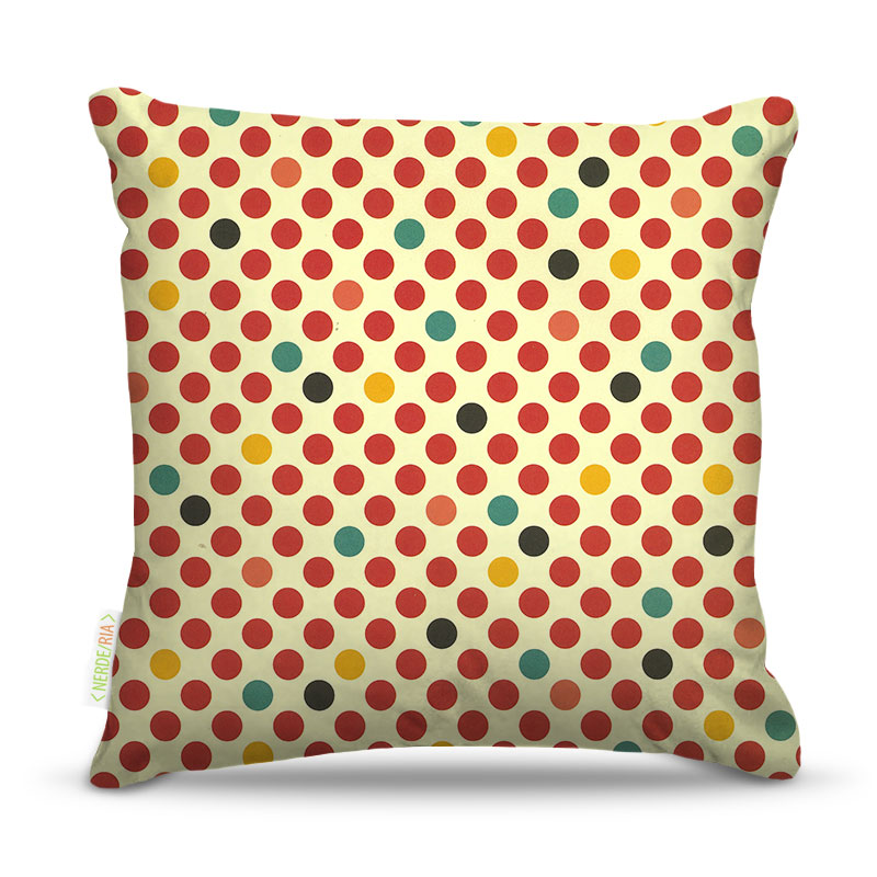 Almofada 45 x 45cm  Nerderia e Lojaria vintage 02 colorido