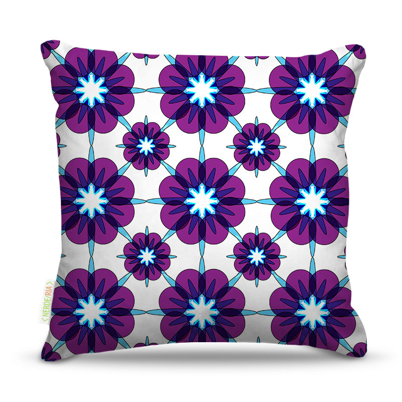 Almofada 45 x 45cm  Nerderia e Lojaria vintage 13 colorido