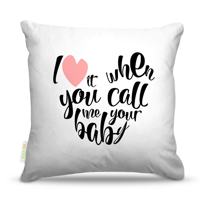 Almofada 45 x 45cm  Nerderia e Lojaria your baby colorido