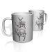 Caneca De Porcelana Nerderia e Lojaria 3 cervos colorido