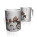 Caneca De Porcelana Nerderia e Lojaria animais fogueira colorido