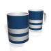 Caneca De Porcelana Nerderia e Lojaria azul tres faixas 2 colorido