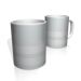 Caneca De Porcelana Nerderia e Lojaria cinza claro duas faixas colorido