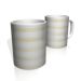Caneca De Porcelana Nerderia e Lojaria faixas amarelas  colorido