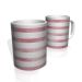 Caneca De Porcelana Nerderia e Lojaria faixas rosa  2 colorido