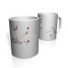Caneca De Porcelana Nerderia e Lojaria flower purple colorido