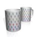 Caneca De Porcelana Nerderia e Lojaria folhas multi colors colorido