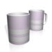 Caneca De Porcelana Nerderia e Lojaria lilas duas faixas colorido