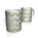 Caneca De Porcelana Nerderia e Lojaria linha zigzag amarelo colorido