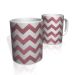 Caneca De Porcelana Nerderia e Lojaria risco zigzag rosa forte colorido