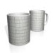 Caneca De Porcelana Nerderia e Lojaria riscos cinza colorido
