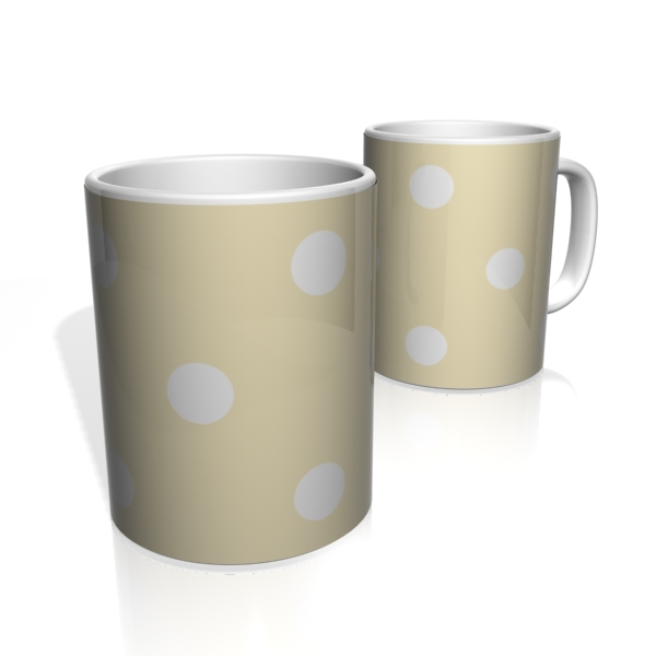 Caneca De Porcelana Nerderia e Lojaria sand bolas brancas colorido