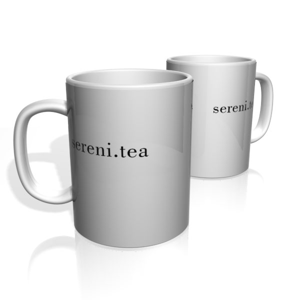 Caneca De Porcelana Nerderia e Lojaria sereni.tea colorido