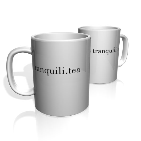 Caneca De Porcelana Nerderia e Lojaria tranquili.tea colorido